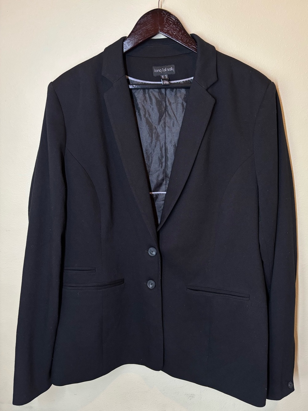 Long Tall Sally Black Women's Blazer, size 18